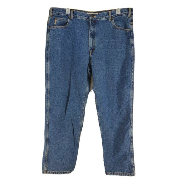 Work King Fleece Lined Jeans Men's Size 44x32 Medium Wash Straight - Picture 1 of 8
